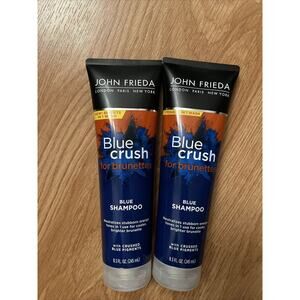 John Frieda Blue Crush Blue Shampoo &Brassy Hair Tones for Brunettes 8.3oz - 2Pk